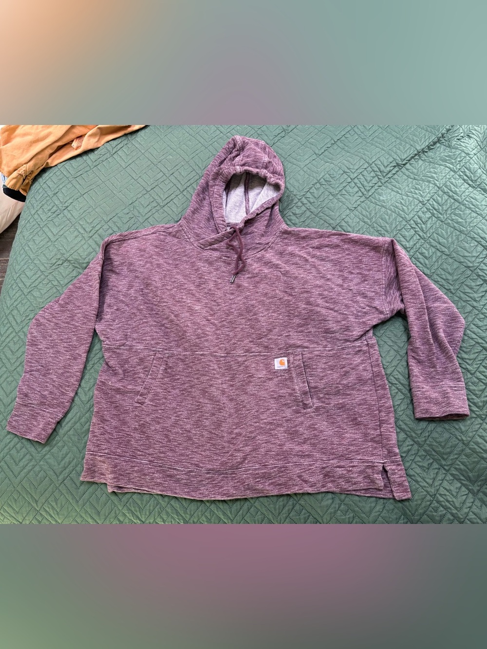 Carhartt Heathered Mauve/Berry Hooded Pullover